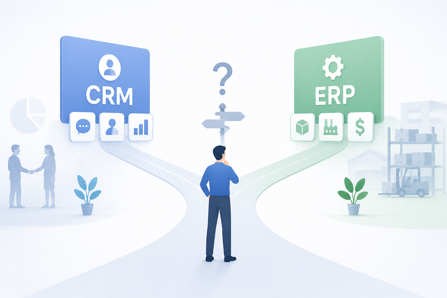 Как понять, что бизнесу пора внедрять CRM или ERP