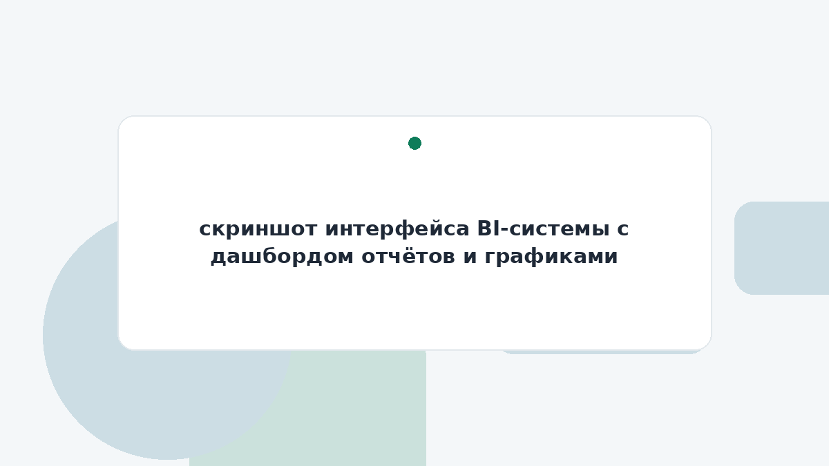 скриншот интерфейса BI-системы с дашбордом отчётов и графиками